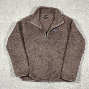 Patagonia Jacket Womens M 1/4 Zip Pullover Teddy Deep Pile Sherpa Los Gatos